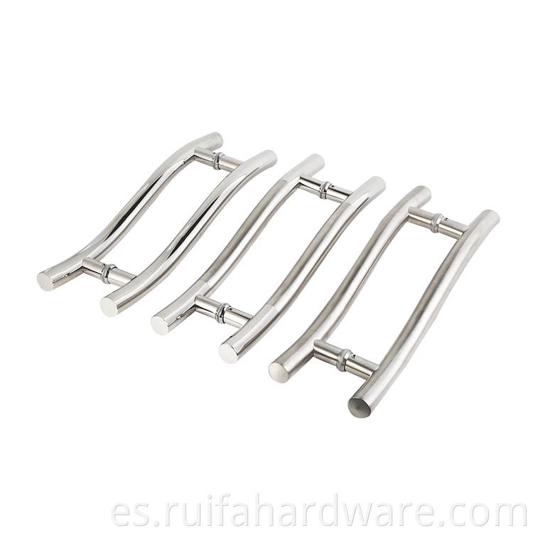 S-shaped Stainless Steel Glass Door Handle (6)